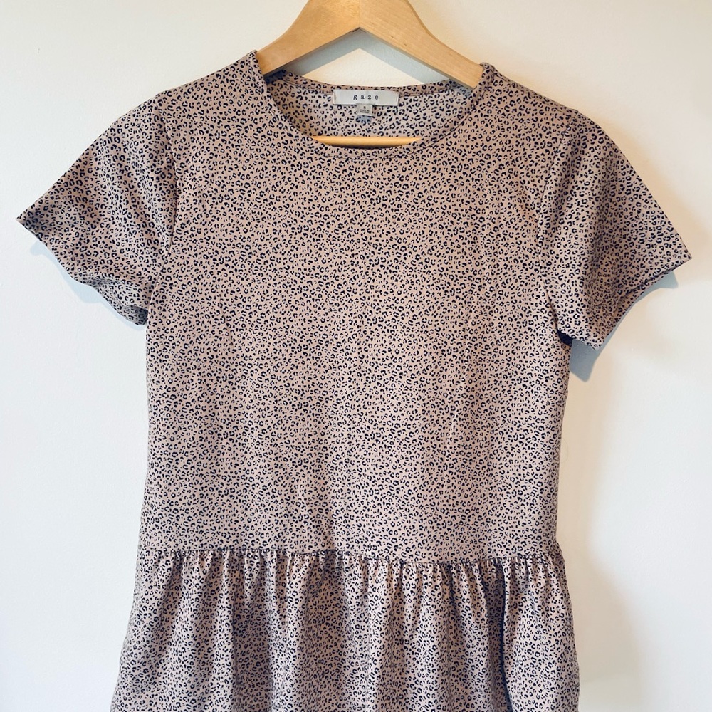 Gaze- Animal print top- M